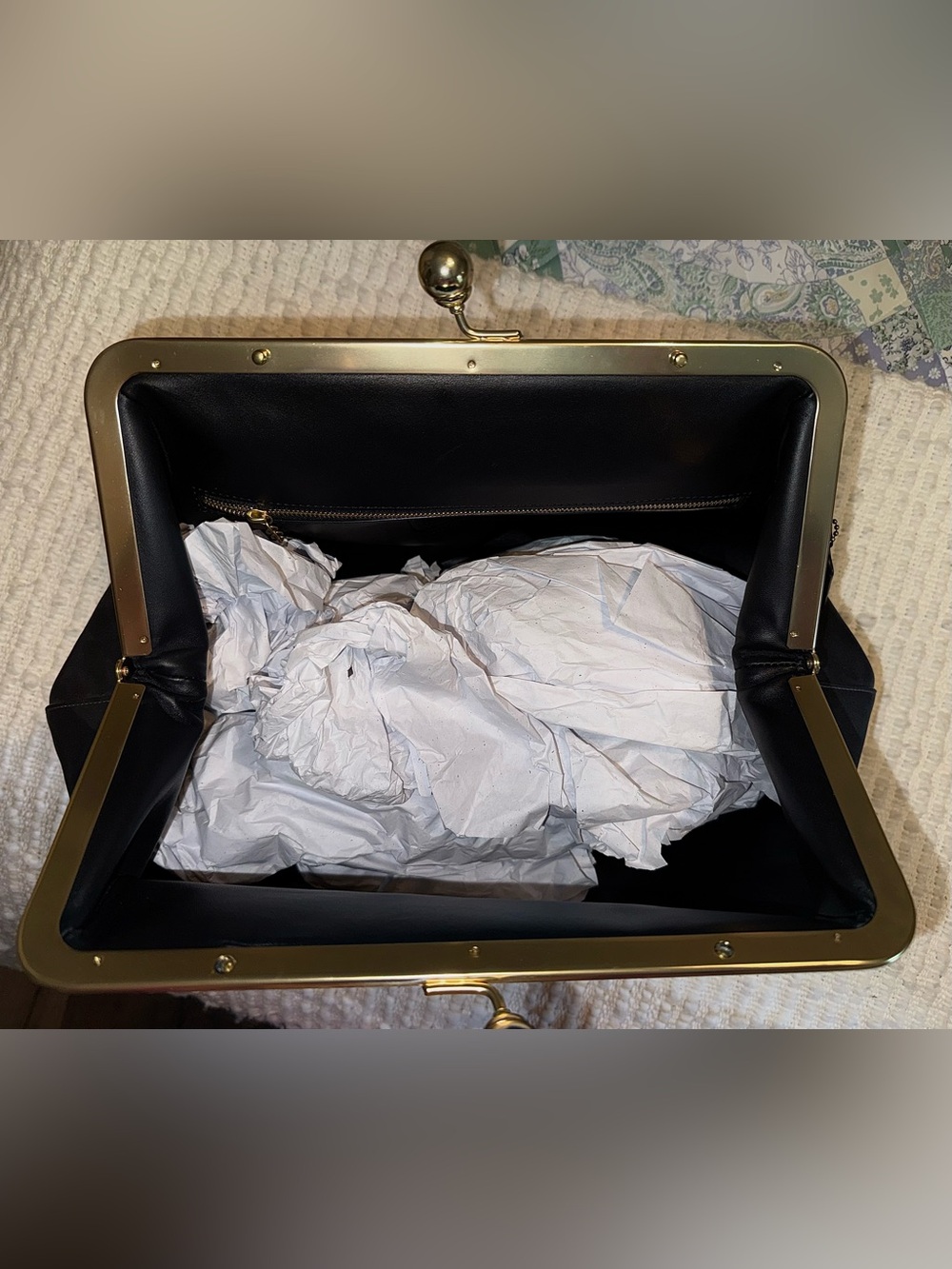 COACH, the Large Kisslock Frame Bag - Picture 6 of 6